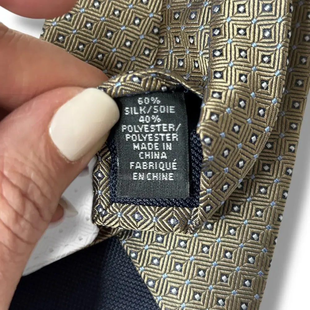 NWOT Michael Kors Tan Silk Blend Tie